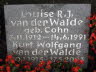 Van der Walde gravestone